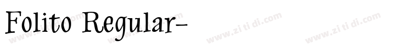 Folito Regular字体转换